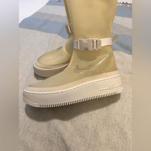 Nike Air Force 1 Sage Lux Hi Phantom (Pale Yellow) Boots Translucent Fun 8.5 - Picture 4 of 13